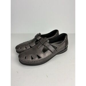 SAS Tripad Comfort Women's Size 9.5 Shoes Mary Jane Adjustable Strap Metallic